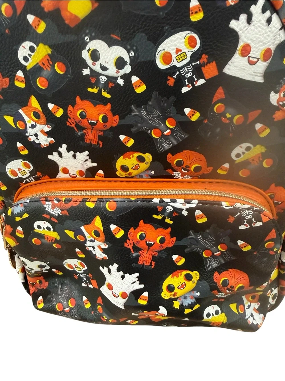 Funko Paka Paka Back Pack Halloween Mini Backpack Back and Orange Adjustable